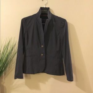 Banana Republic Navy Stripe Blazer